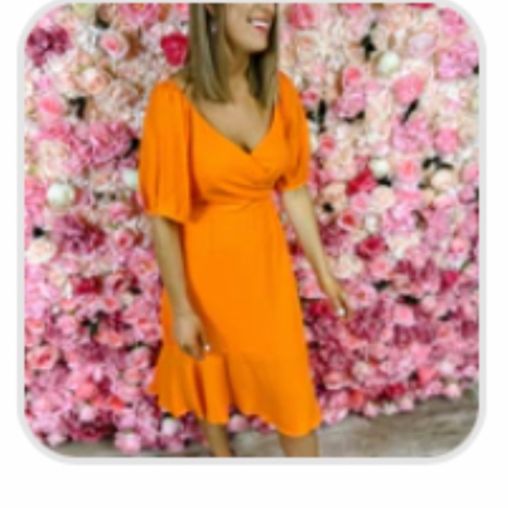 Elegant Orange Dress
